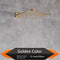 Brushed Golden Rainfall Shower Head Bathroom 8/10/12" Ultrathin Style Top Shower Head with Wall Mounted Shower Arm