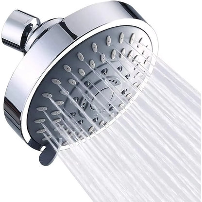 4 Inch Five-Speed Shower Head Booster Shower with Filter Household Overhead Shower Head Bathroom Shower Head