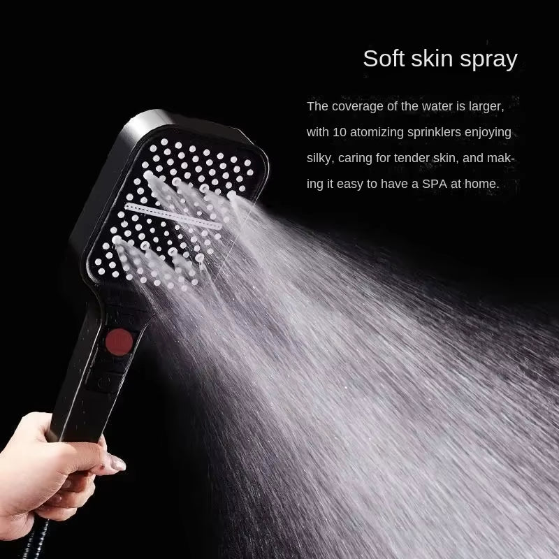 New Seven-Speed Adjustable Shower Head Pressurized Sprinkler Head Shower Handheld Filter Shower Head for Bathroom Accessory