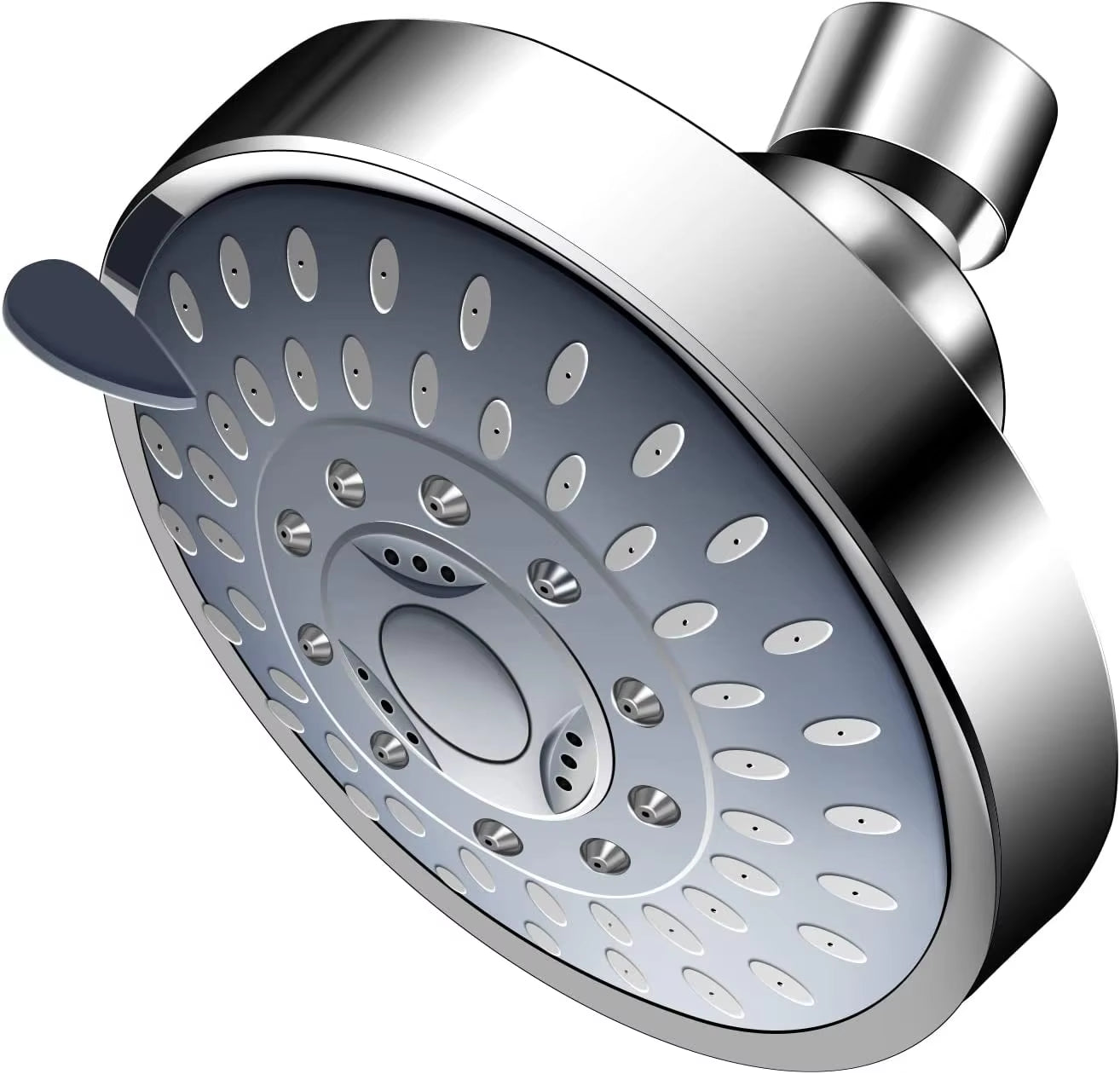 4 Inch Five-Speed Shower Head Booster Shower with Filter Household Overhead Shower Head Bathroom Shower Head