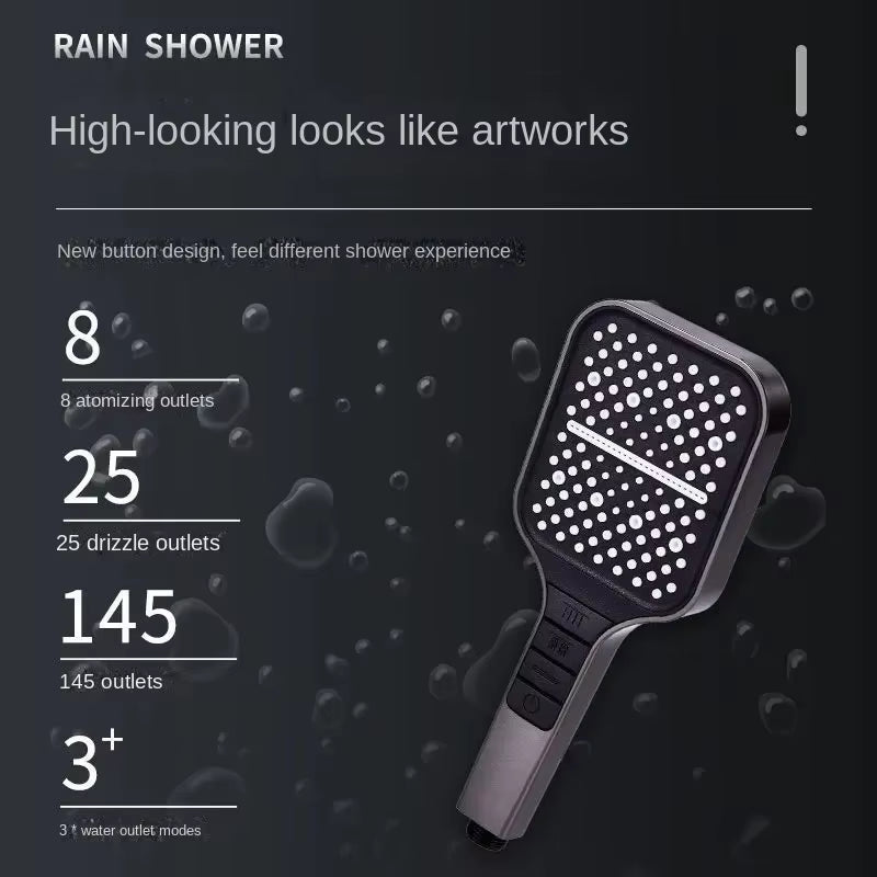 New Seven-Speed Adjustable Shower Head Pressurized Sprinkler Head Shower Handheld Filter Shower Head for Bathroom Accessory